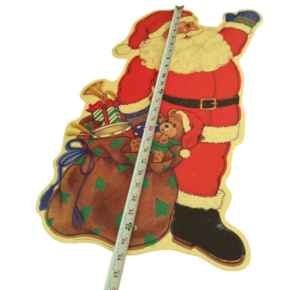Vintage 2000 Christmas Santa Claus Yard Sign by Yard Art Impact Plastics - Picture 4 of 7